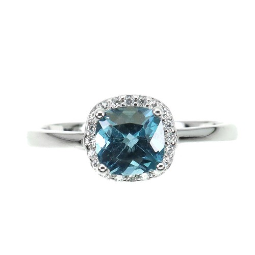 925 bague argent coussin - 925,