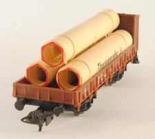 Lima 2811 Tank Ouvert FS A Bords Basses Type Klmm Transport Tuyaux Thyssen H0