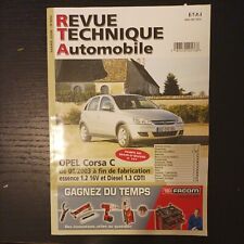 revue technique Opel CORSA C  1.2 16v 1.3 cdti depuis 2003 A fin Fabrication 