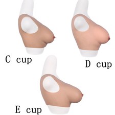 KnowU formes courtes de poitrine en silicone doux pour homme travesti seins