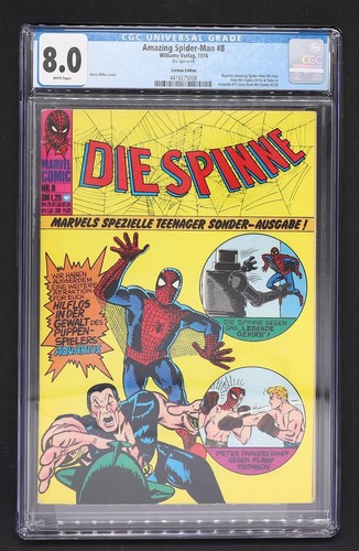 Amazing spider man cgc - amazing, 8.0