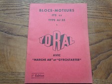 Ancienne notice d'entretien utilisation bloc moteur YDRAL 175 cc type AJ scooter