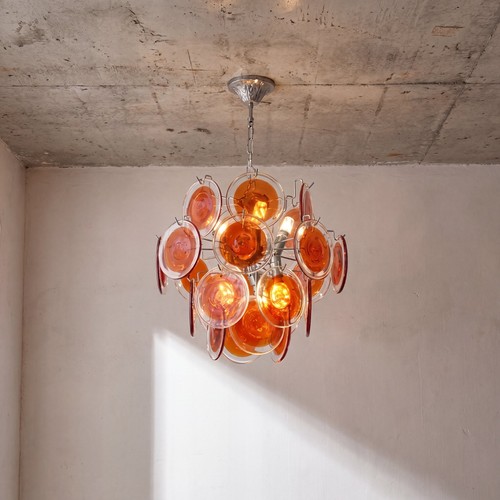 Lustre suspension rouge style - suspension,