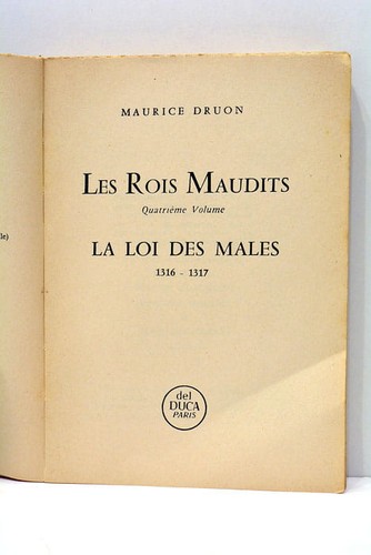 Les rois maudits loi des - maudits, la