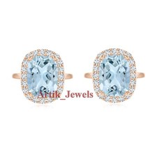 Naturel Bleu Gemme Topaze Avec