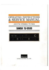 Service Reparation Avec Fonctionnement Instructions pour Sansui