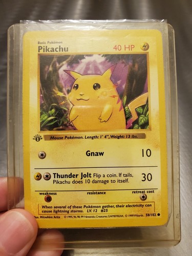 1999 1st edition pokemon - 1999, card