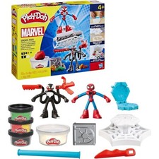 Pâte à Modeler F9827 Marvel Set De Jeu pour Batailles Lance et Taille Spiderman