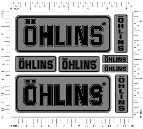Ohlins fork shock - fork, stickers