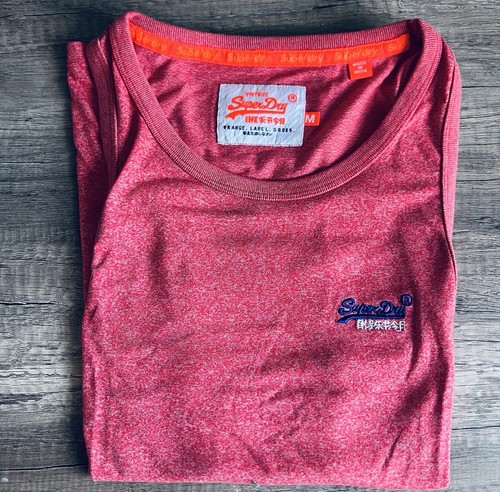 Superdry red orange label - superdry,