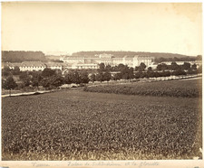 Autriche, Wien, Schönbrunn et la Gloriette  Vintage albumen print. Tirage albu