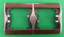 LEGRAND SAGANE Double Plaque Xelio Palissandre 85317  Neuf  2 Postes Horizontal