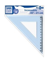 [938425-4] JPC Lot de 4 Equerres en plastique incassable 45° 24 cm