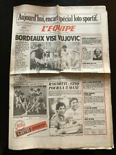 b)L'Equipe Journal 25/09/1985; Bordeaux Vise Vujovic/ Poupon/ Ragnotti R 5 Maxi