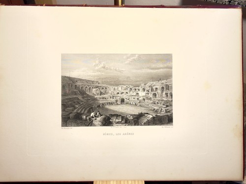 Nîmes les arènes 1867 - les,