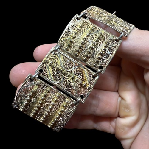 Bracelet argent filigrané - bracelet,