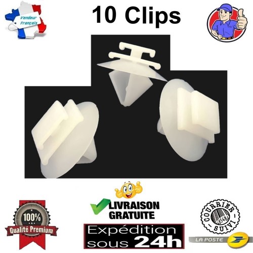Clips fixation garniture - 10,