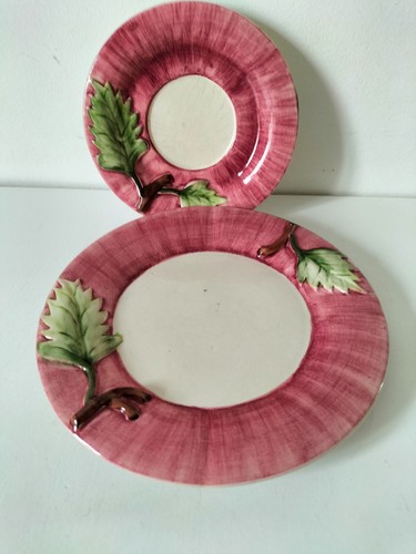 Duo assiettes barbotine