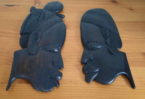 Sculpture africaine visages - africaine, ,
