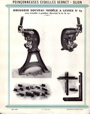 DIJON (21) ATELIER de CONSTRUCTION / GRUGEOIR avec CISAILLE N°84 "VERNET" Tract