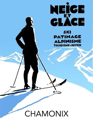 Affiche poster alpes - affiche,