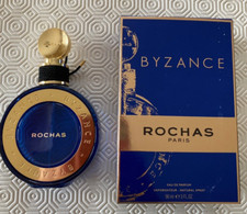 flacon de parfum vide  BYZANCE de ROCHAS PARIS  90ml vaporisateur avec sa boîte 