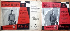 GEORGES BRASSENS RARE 25CM + RECUEIL DE PARTITIONS CHANSONS POETIQUES 1ère Série