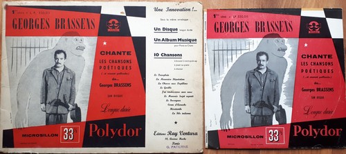 Georges brassens rare 25cm - brassens, +