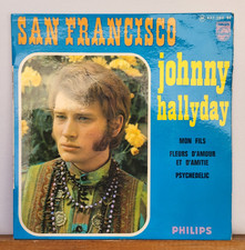 Johnny Hallyday San Francisco EP 45T 1967 Colombet 2 PHOTOS Inversées au Verso