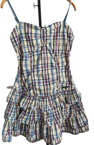 Robe carreaux volants - carreaux,