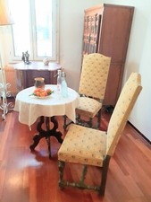 Lot de 2 chaises provençales campagne, Salle a Manger Chaises de Salon en bois