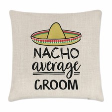 Coussin Housse De Mariage Nacho Moyen Meilleur Du Monde Préféré Drôle Génial