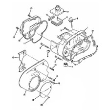 YAMAHA G6S G6S-B G7S 80 1970-1972 Kit vis BTR inox moteur complet
