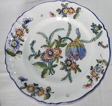 Assiette Faïence deL'EST Lunéville ou St-Clément (25 cm)