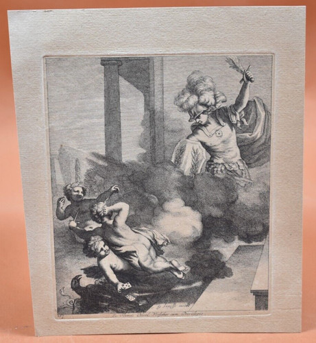 Gravure xviième soldat - gravure,