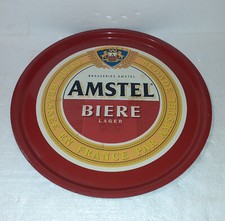 GRAND PLATEAU BAR  EN MATIERE PLASTIFIE PUB BIERE DE LA BRASSERIE AMSTEL