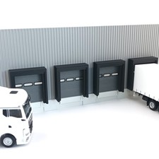 HO 1:87 Facades Entrepôts Quai Camion, Décor Chargement Transport Logistique H0