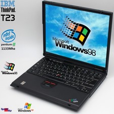 PC Portable IBM THINKPAD T23 Intel Pentium 3 1133MHZ Windows 98 Cdrw DVD