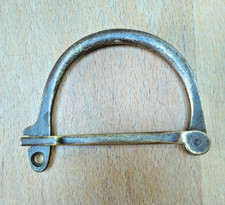 Poignée en bronze de sac paquetage, armée, wwI-II, sac marin, kit bag, paco.