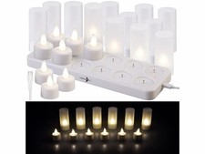 12 bougies chauffe-plat LED