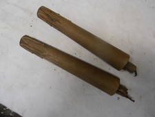 LOT DE 2 BOBECHES BOIS PIQUE