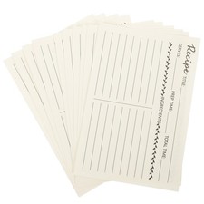  10 Pcs Fiches De Recettes