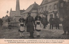 CPA DANNEMARIE HAUT-RHIN 68 - DESSINATEUR ZISLIN - JOUR VISITE MINISTRE