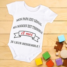 Body bébé ou tee-shirt personnalisé Je leur ressemble
