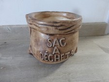 ancienne poubelle de table sac