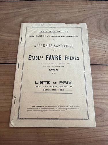 Catalogue brochure ancien - catalogue,