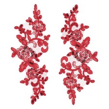 2 Pcs Appliques Dentelle Fleur