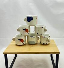 Maison du Monde ensemble de 6 tasses à café  Café ivoire motif tâches 6x8 cm env