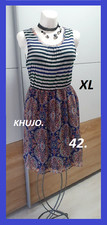 Superbe robe été voile et rayures, KHUJO de taille XL - 42