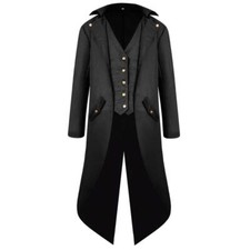 Manteau gothique Steampunk pour homme - Veste vintage victorienne - Uniforme ...